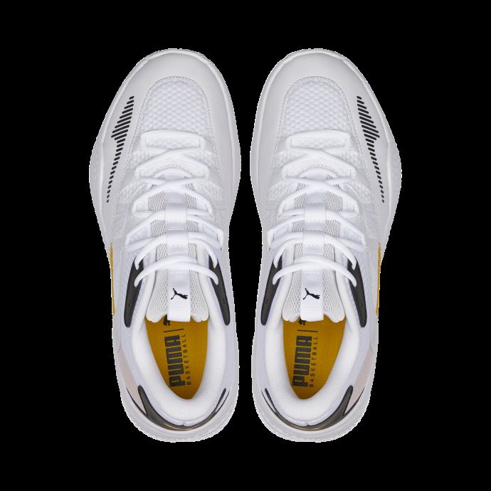 Puma Canada Court Rider 2.0 Chaussures De Basket Blanc-spectra Jaune
