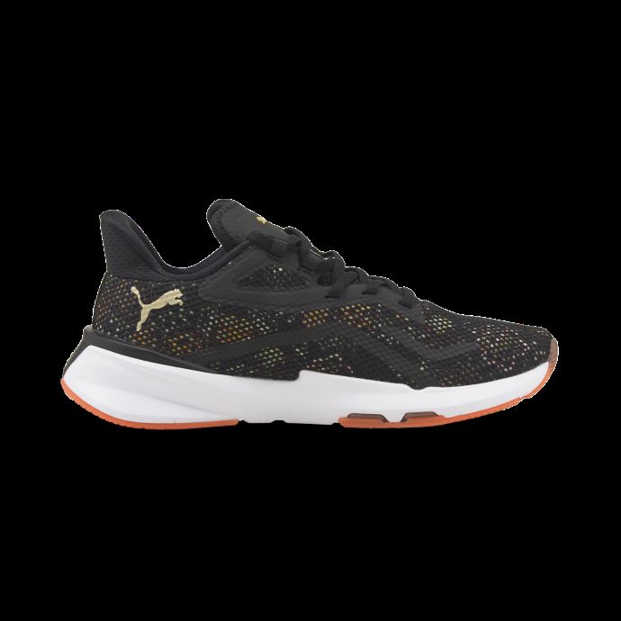 Puma Canada Pwrframe Frida Chaussures D'entraînement Pour Femmes Black-firelight-metallic Gold
