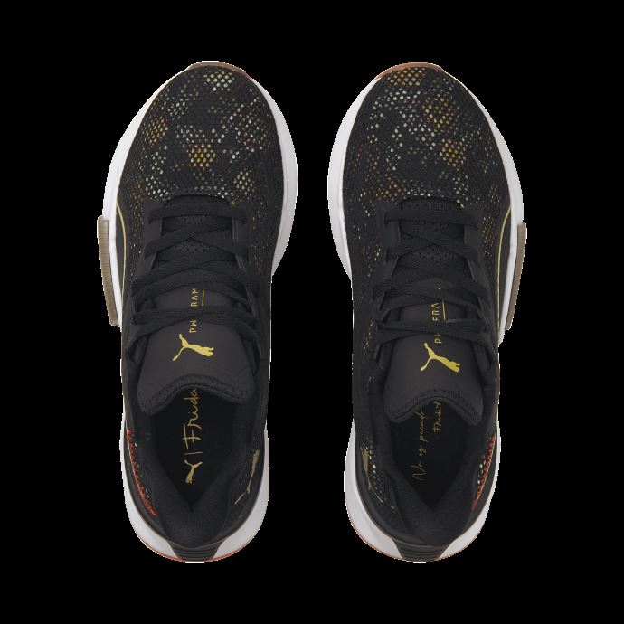 Puma Canada X Frida Kahlo Pwrframe Tr Floral Chaussures D'entraînement Pour Femme Black-firelight-metallic Gold
