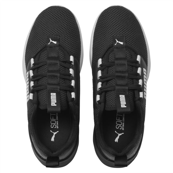 Puma Canada Représailles Langue Baskets Jeunesse Noir-blanc
