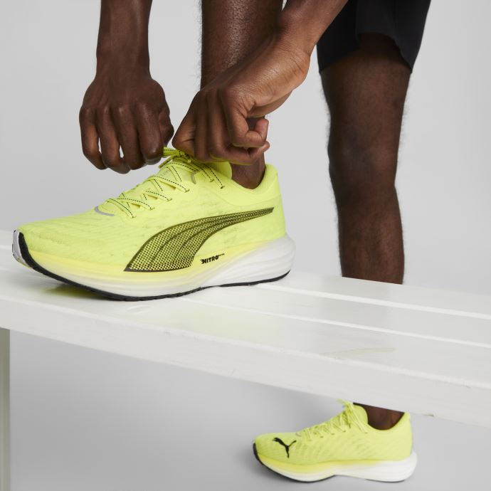 Chaussures De Course Deviate Nitro 2 Hommes Lime Squeeze-noir Puma Canada