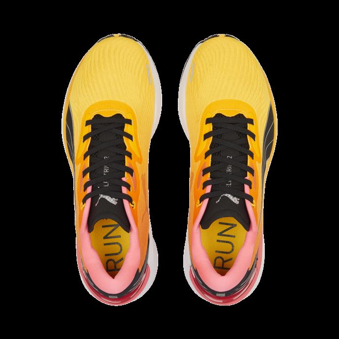 Sun Stream-sunset Glow-noir Puma Canada Electrify Nitro 2 Chaussures De Course Hommes
