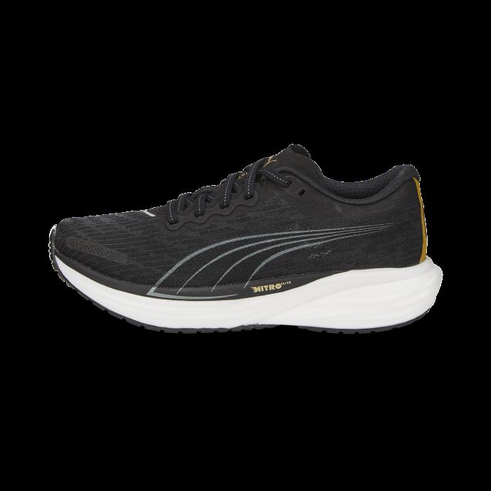 Puma Canada Black-team Gold Deviate Nitro 2 Chaussures De Course Femmes
