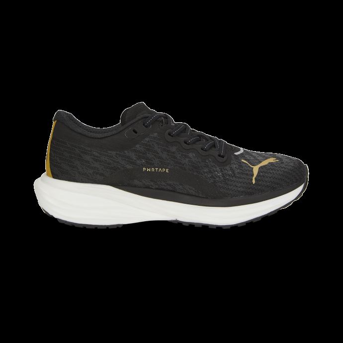 Puma Canada Black-team Gold Deviate Nitro 2 Chaussures De Course Femmes
