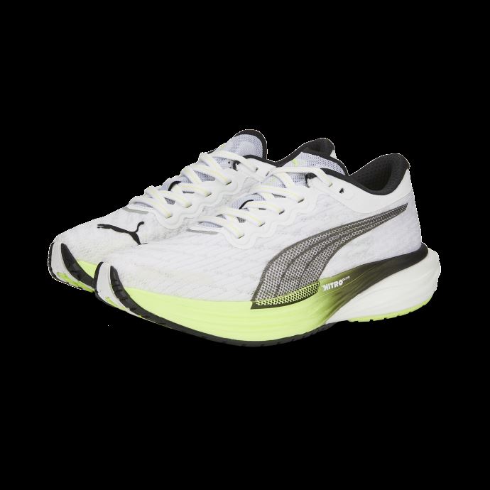 Puma Canada Deviate Nitro 2 Chaussures De Course Femme Blanc-fizzy Apple-noir
