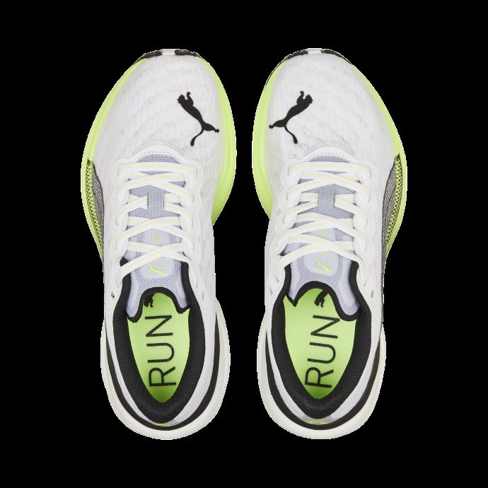 Puma Canada Deviate Nitro 2 Chaussures De Course Femme Blanc-fizzy Apple-noir
