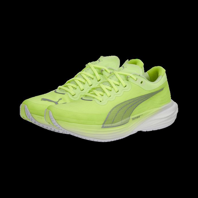 Puma Canada Fizzy Apple-argent Métallisé Deviate Nitro 2 Chaussures De Course Femmes
