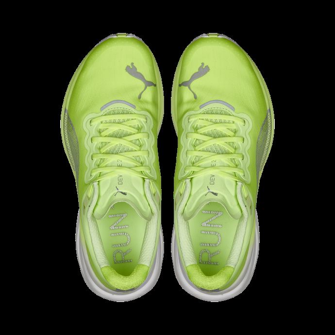 Puma Canada Fizzy Apple-argent Métallisé Deviate Nitro 2 Chaussures De Course Femmes
