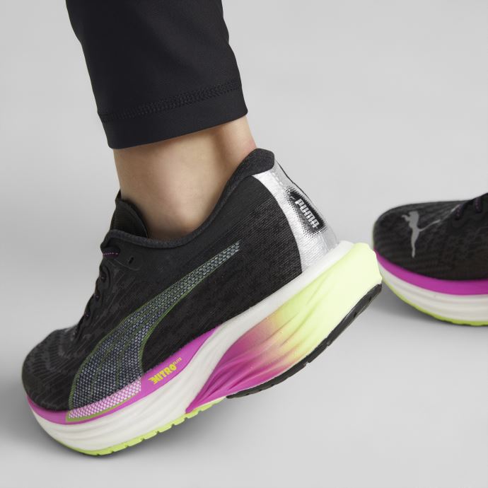 Puma Canada Deviate Nitro 2 Femmes Chaussures De Course Noir-orchidée électrique