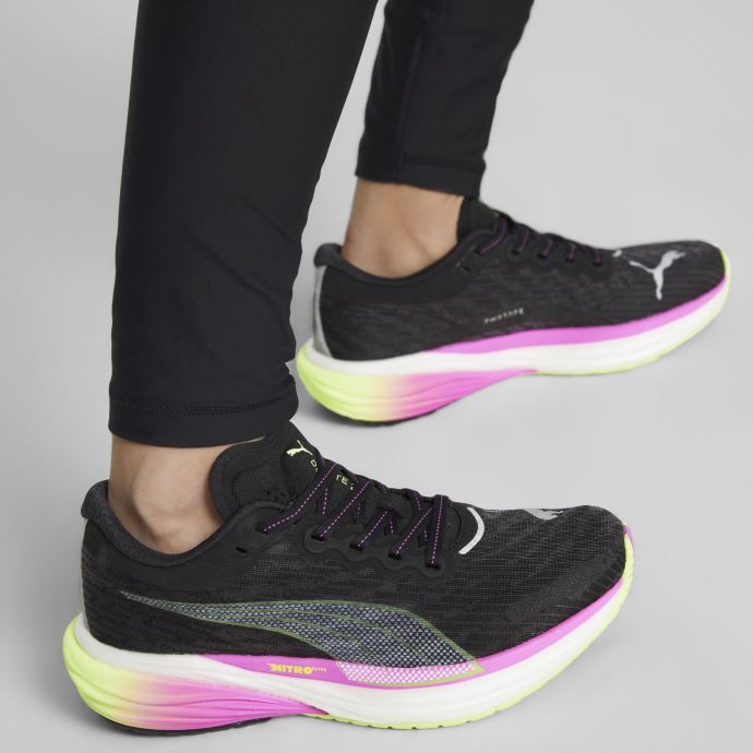 Puma Canada Deviate Nitro 2 Femmes Chaussures De Course Noir-orchidée électrique
