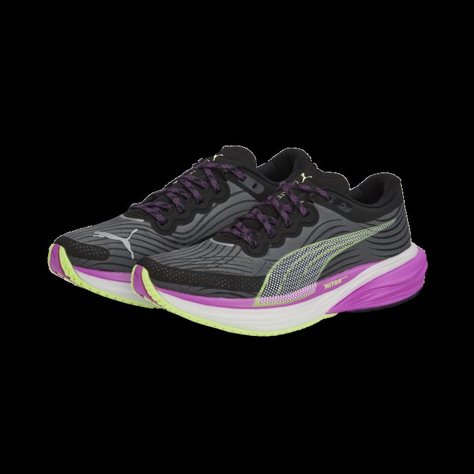 Puma Canada Deviate Nitro 2 Femmes Chaussures De Course Noir-orchidée électrique
