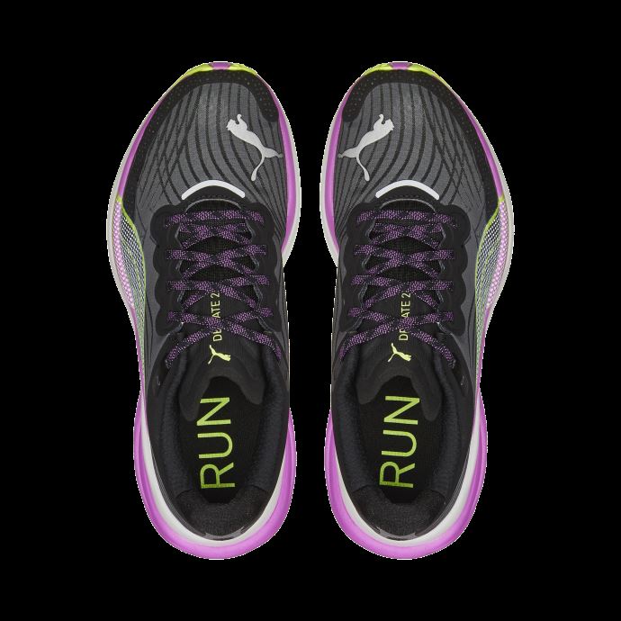Puma Canada Deviate Nitro 2 Femmes Chaussures De Course Noir-orchidée électrique
