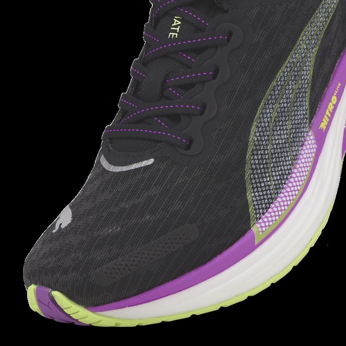 Puma Canada Deviate Nitro 2 Femmes Chaussures De Course Noir-orchidée électrique
