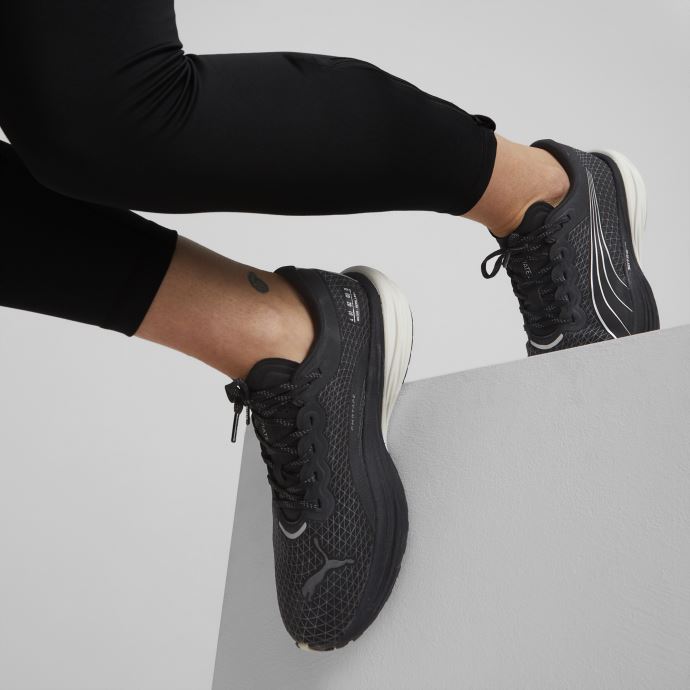 Chaussures De Course Deviate Nitro 2 Wtr Noir-argent Métallisé Femmes Puma Canada