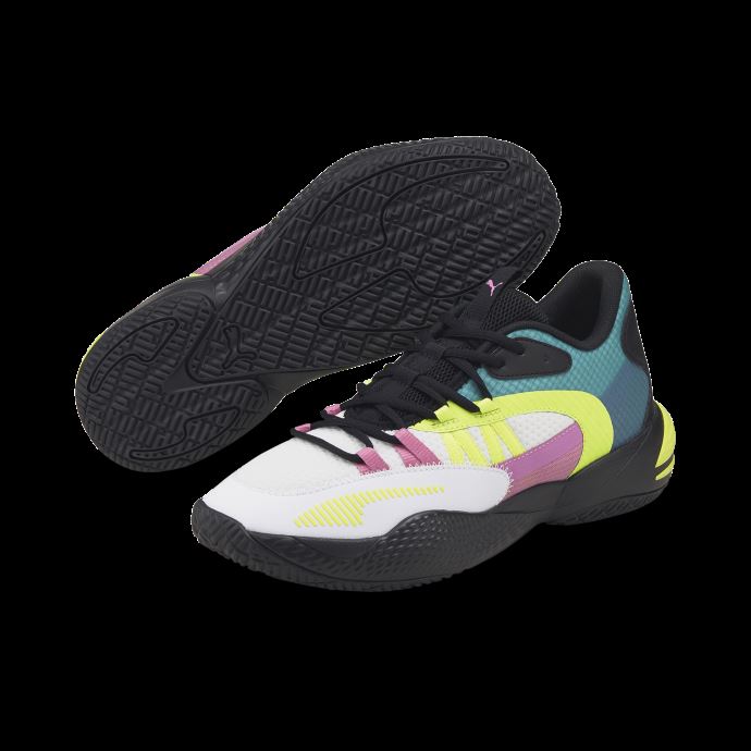 Chaussures De Basketball Sportswear By Puma Canada Court Rider 2.0 Blanc-jaune Alert