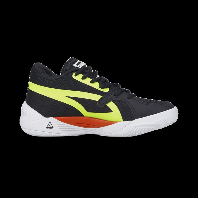 Puma Canada Black-cherry Tomato Trc Blaze Court Chaussures De Basketball Pour Jeunes
