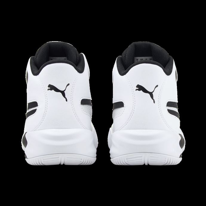 Puma Canada Triple Mid Chaussures De Basketball Pour Jeunes Blanc-noir
