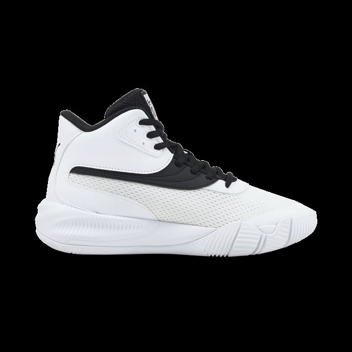 Puma Canada Triple Mid Chaussures De Basketball Pour Jeunes Blanc-noir
