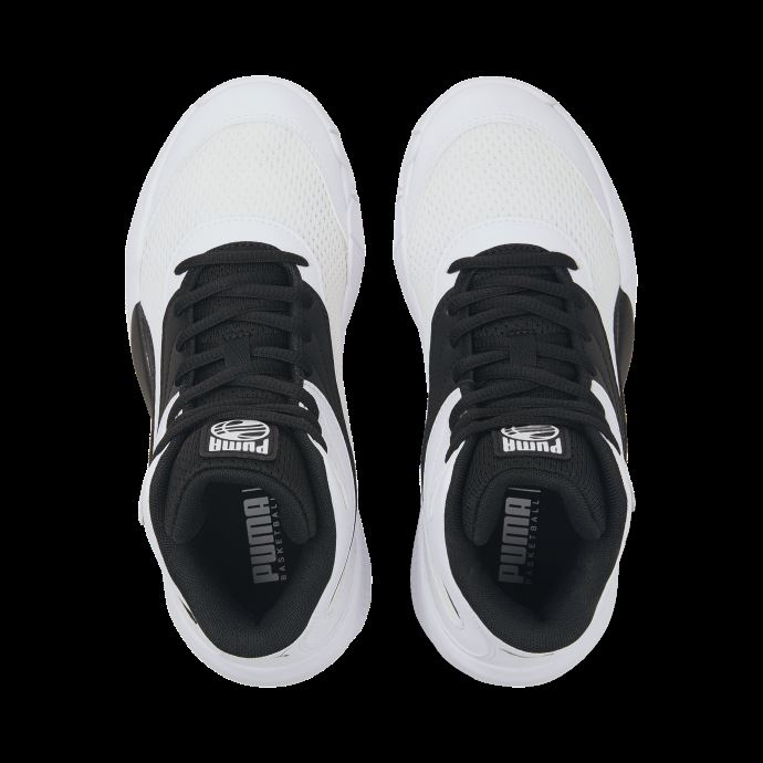 Puma Canada Triple Mid Chaussures De Basketball Pour Jeunes Blanc-noir
