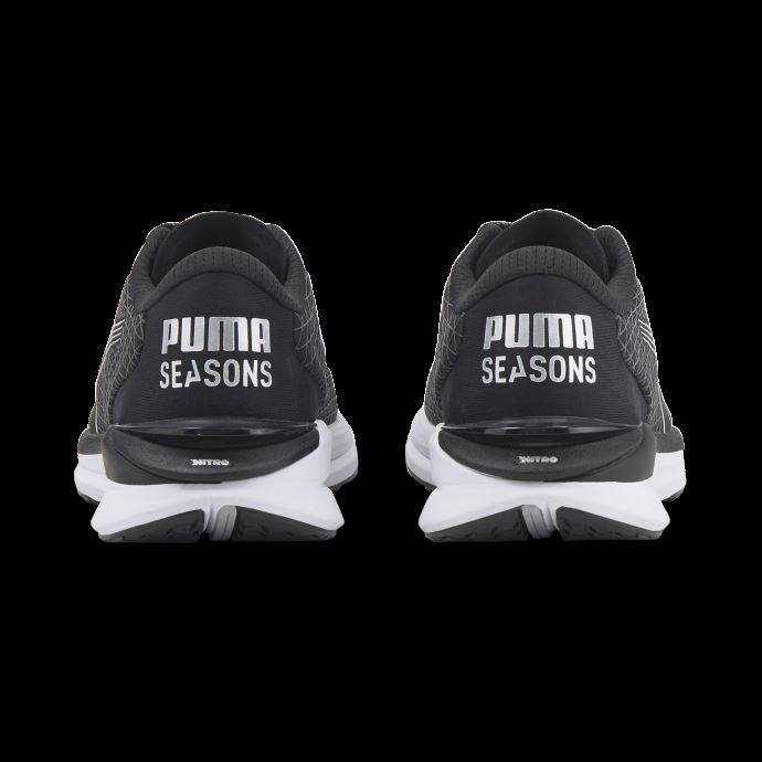 Puma Canada Noir-argent Métallisé Electrify Nitro 2 Wtr Chaussures De Course Femmes
