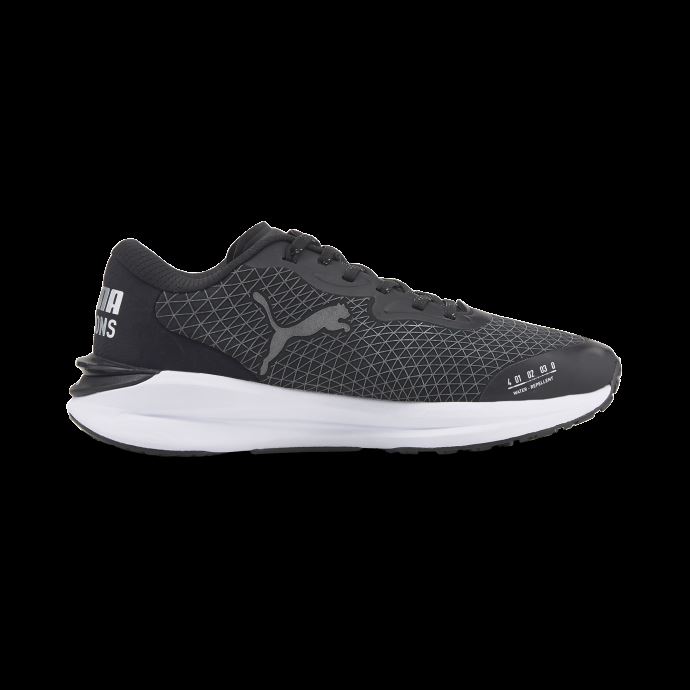 Puma Canada Noir-argent Métallisé Electrify Nitro 2 Wtr Chaussures De Course Femmes
