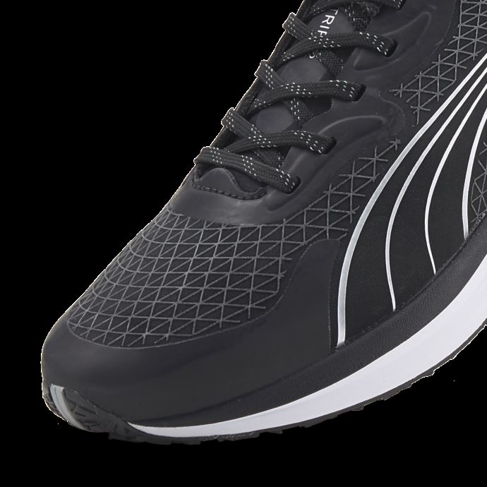 Puma Canada Noir-argent Métallisé Electrify Nitro 2 Wtr Chaussures De Course Femmes
