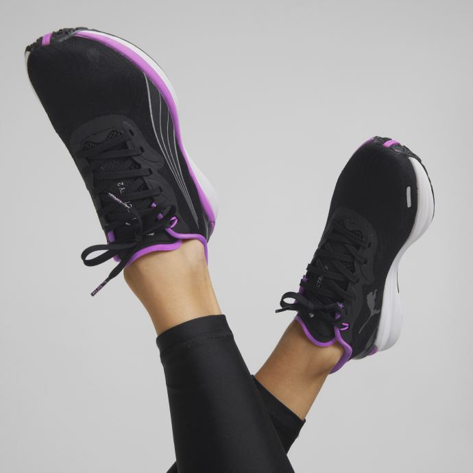 Puma Canada Noir-electric Orchid-argent Electrify Nitro 2 Chaussures De Course Femmes
