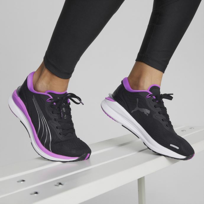 Chaussures De Course Electrify Nitro 2 Femmes Black-electric Orchid-silver Puma Canada