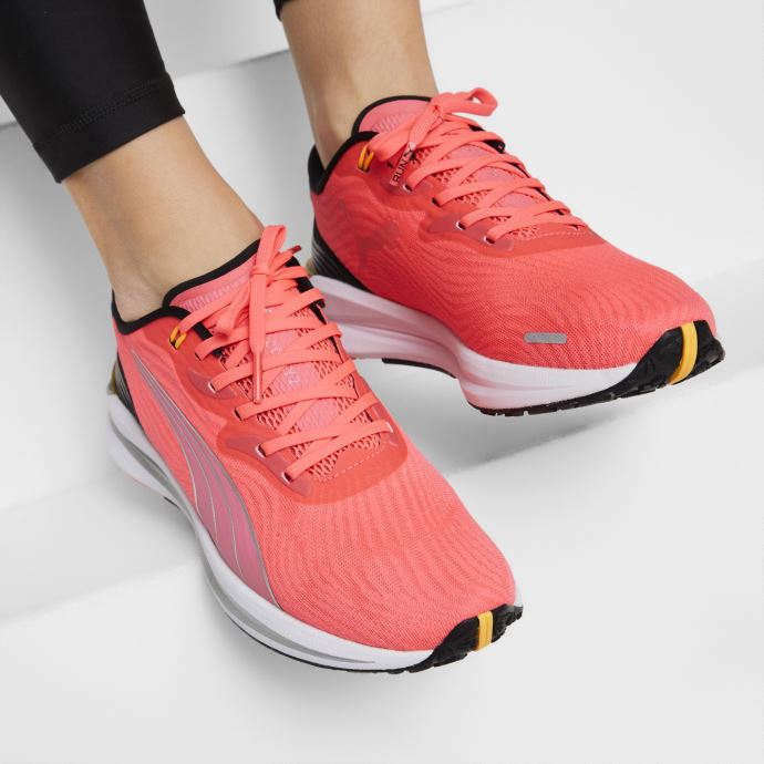 Puma Canada Electrify Nitro 2 Chaussures De Course Pour Femme Sunset Glow-noir-argent
