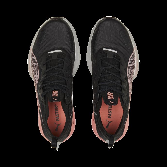 Puma Canada Noir-carnation Rose Fast-r Nitro Elite Carbone Chaussures De Course Femmes
