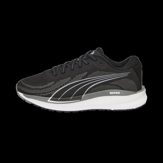 Magnify Nitro Knit Femmes Chaussures De Course Puma Canada Noir-castlerock-blanc
