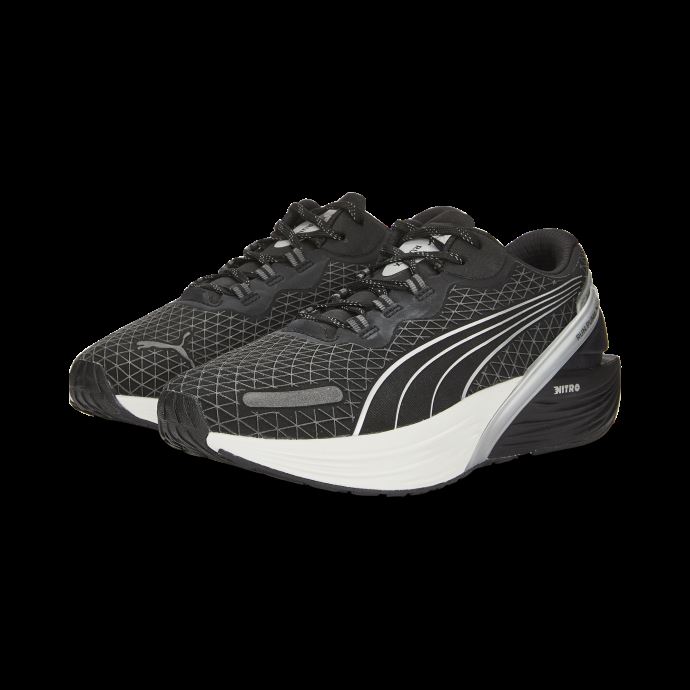 Run Xx Nitro Wtr Chaussures De Course Femmes Noir-argent Métallisé Puma Canada