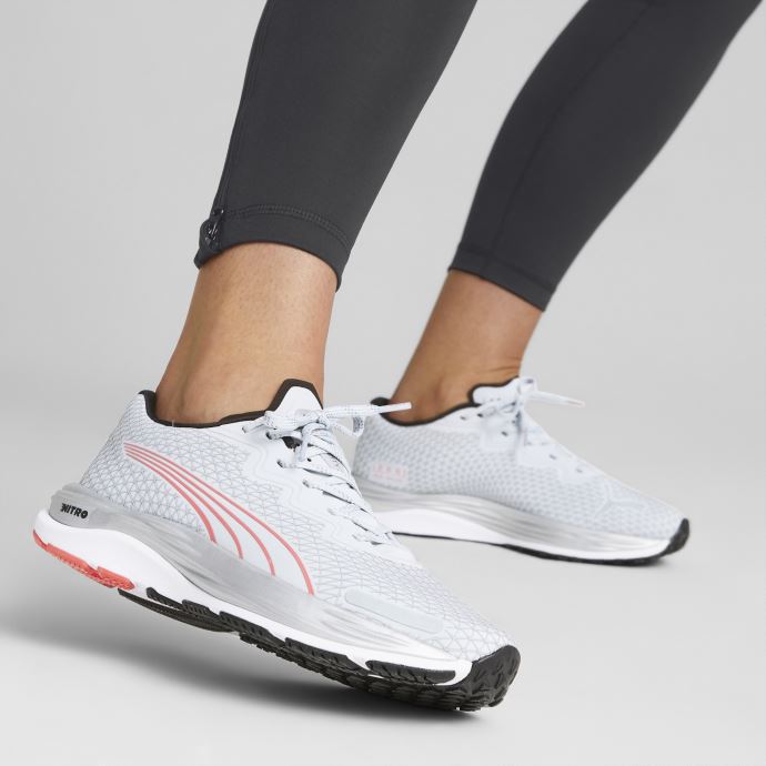 Puma Canada Velocity Nitro 2 Wtr Chaussures De Course Femmes Gris Platine-noir
