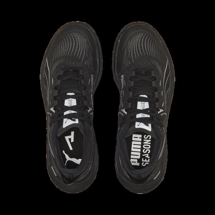 Voyage Nitro 2 Chaussures De Course Hommes Puma Canada Noir-argent Métallisé
