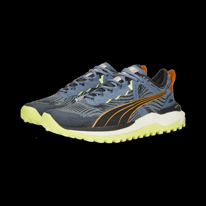 Puma Canada Bleu Lavage-orange Brique-noir Voyage Nitro 2 Chaussures De Course Hommes