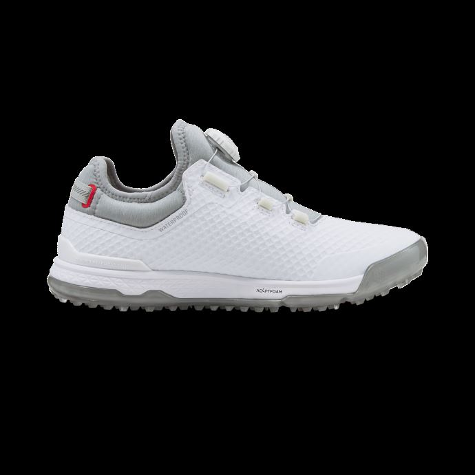 Puma Canada Blanc-argent-rose Dame Proadapt Alphacat Disque Fermeture Chaussures De Golf Femmes
