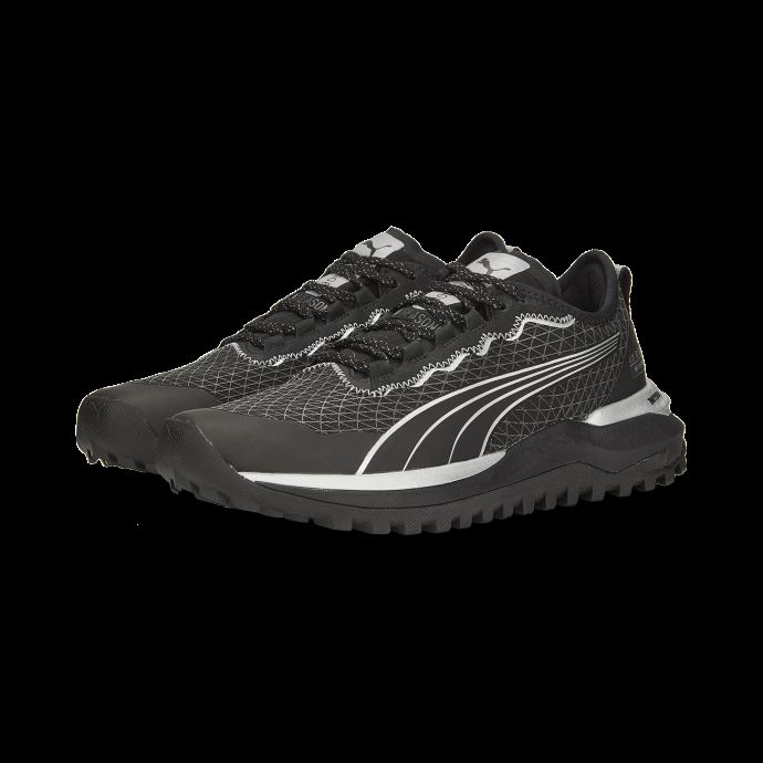 Voyage Nitro 2 Gore-tex Chaussures De Course Hommes Puma Canada Noir-argent Métallisé