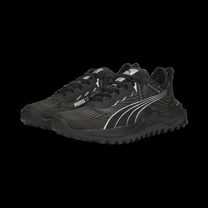 Puma Canada Voyage Nitro 2 Chaussures De Course Femmes Noir-argent Métallisé
