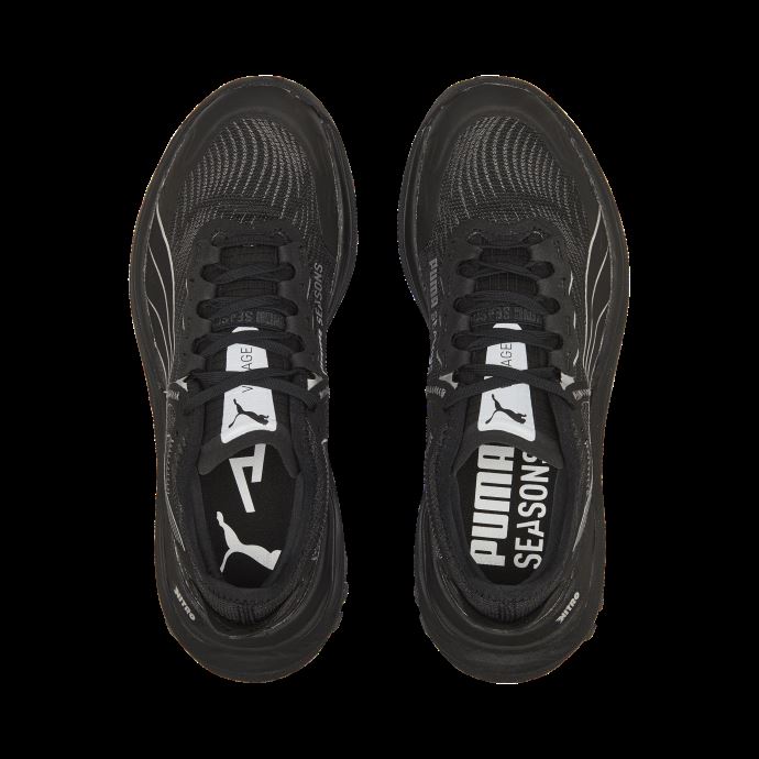 Puma Canada Voyage Nitro 2 Chaussures De Course Femmes Noir-argent Métallisé
