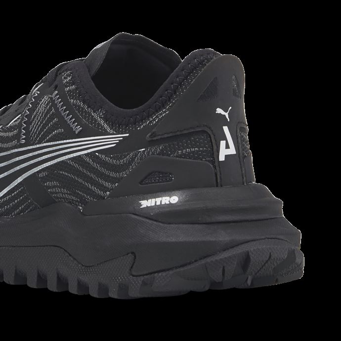 Puma Canada Voyage Nitro 2 Chaussures De Course Femmes Noir-argent Métallisé
