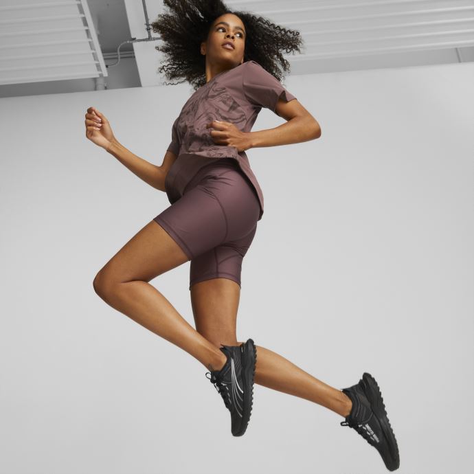 Puma Canada Black-metallic Silver Voyage Nitro 2 Chaussures De Running Femmes
