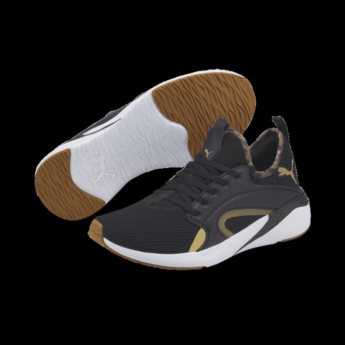 Puma Canada Black-team Or Meilleure Mousse Adore Safari Glam Chaussures De Course Pour Femmes

