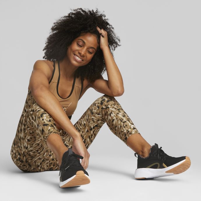 Noir-team Or Meilleure Mousse Adore Safari Glam Chaussures De Course Femmes Puma Canada
