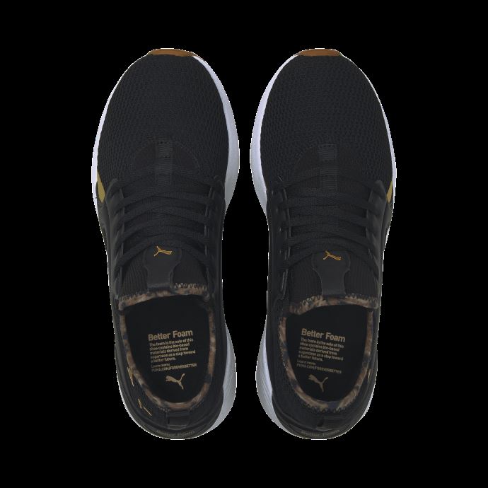 Noir-team Or Meilleure Mousse Adore Safari Glam Chaussures De Course Femmes Puma Canada
