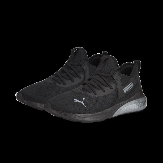 Puma Canada Cell Vive Elevate Chaussures De Course Pour Hommes Noir-argent Métallisé