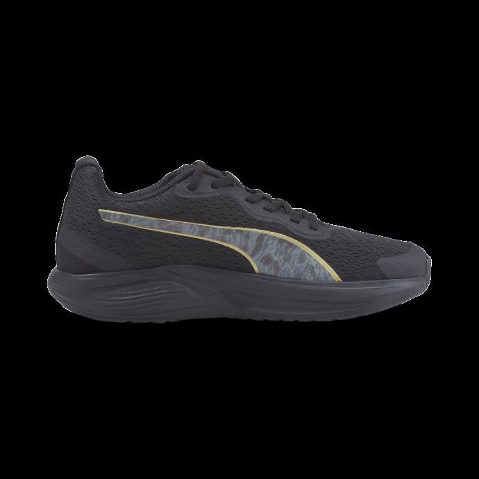 Puma Canada Black-team Gold Feline Profoam Safari Glam Chaussures De Course Pour Femme
