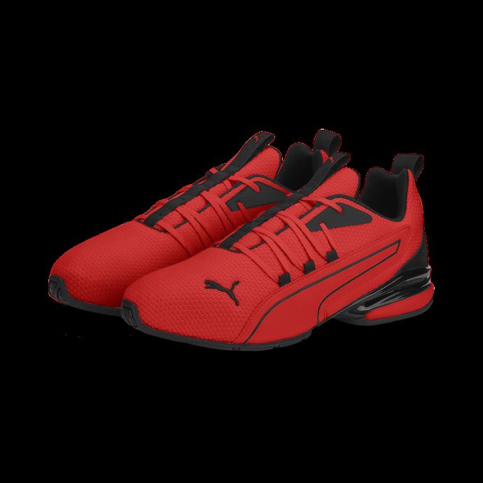 Axelion Nxt Camo Chaussures De Course Hommes Puma Canada Risque élevé Rouge-noir
