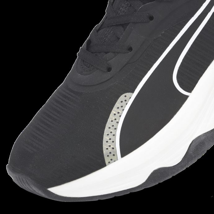Puma Canada Pwr Xx Nitro Chaussures D'entraînement Femmes Noir-blanc-argent Métallisé
