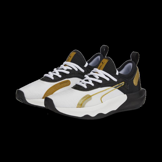 Puma Canada Blanc-noir-team Or Pwr Xx Nitro Chaussures D'entraînement Femmes