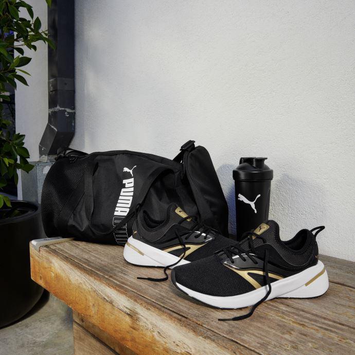 Puma Canada Forever Xt Metallic Chaussures D'entrainement Femme Noir-blanc-team Gold
